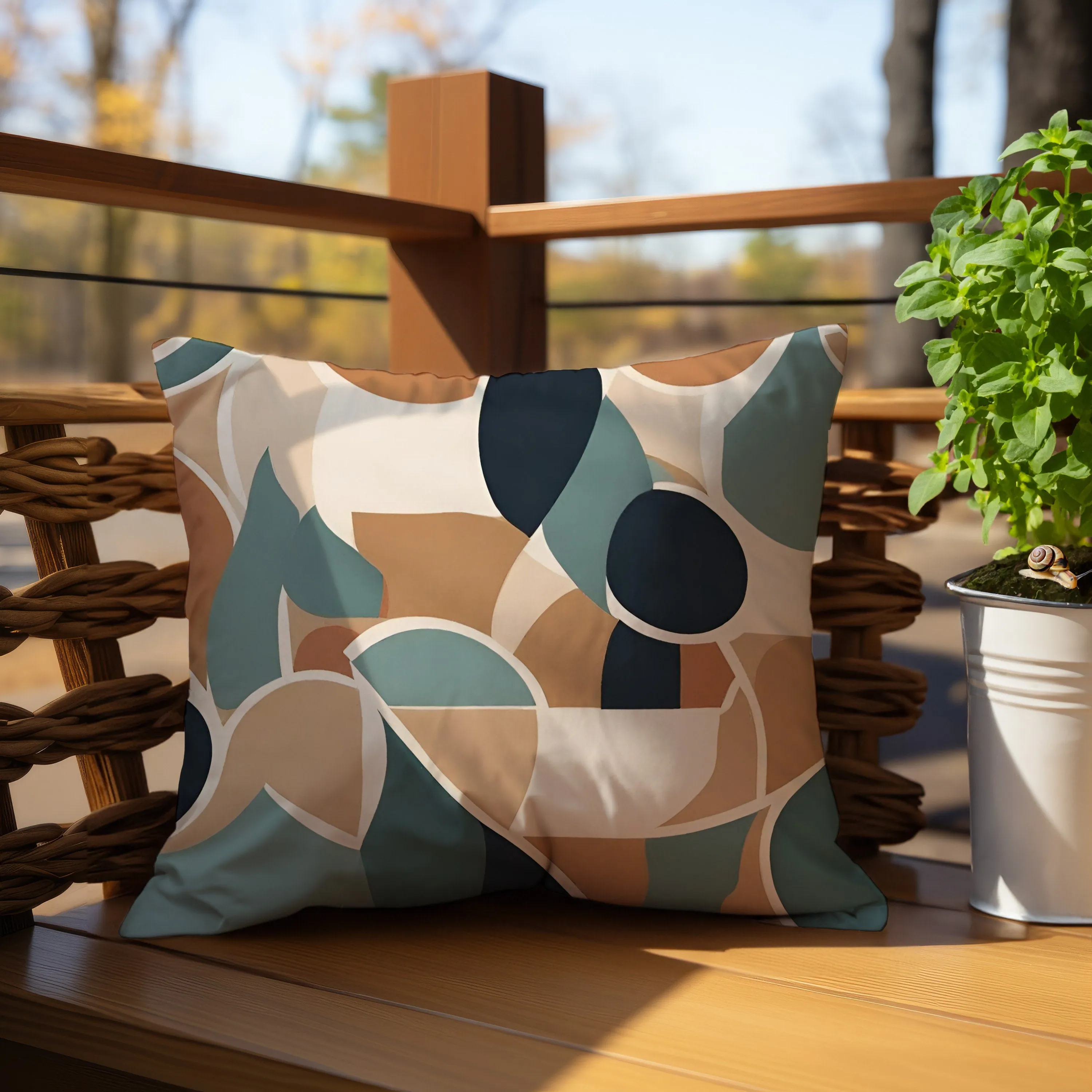 Boho Chic Throw Pillow - Vibrant and Cozy