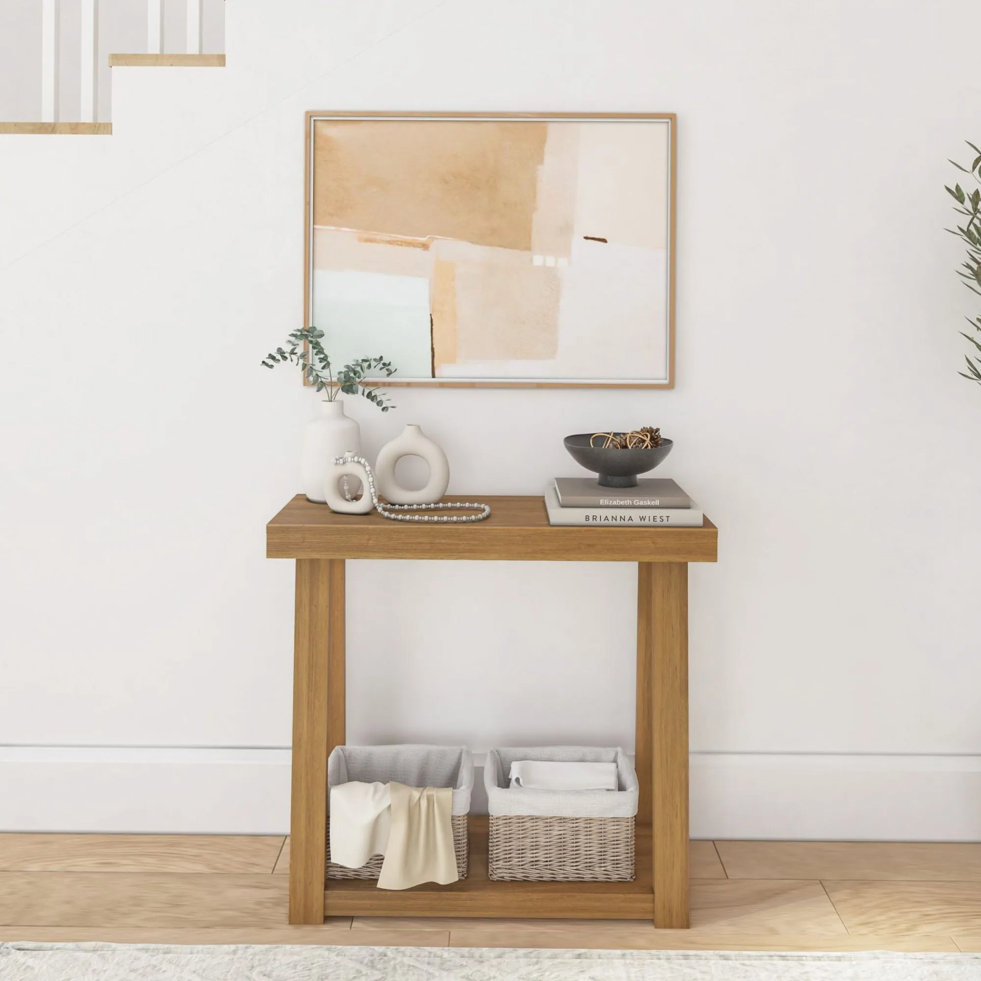 Classic Console Table with Shelf - 36”