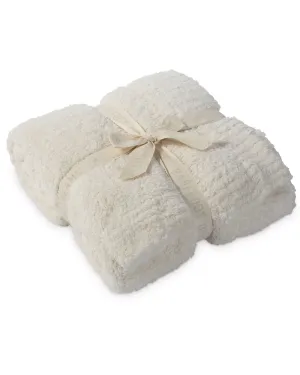 Cream Cozy Chic Throw Blanket