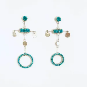 CUSTE12 - SILVER/TURQUOISE