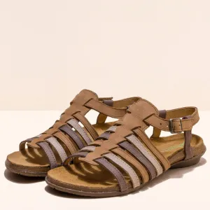 El Naturalista WAKATAUA Sandal Pleasant Leather Multi-Honey