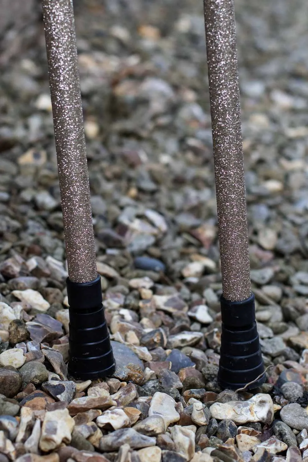 Gold Glitter Crutches