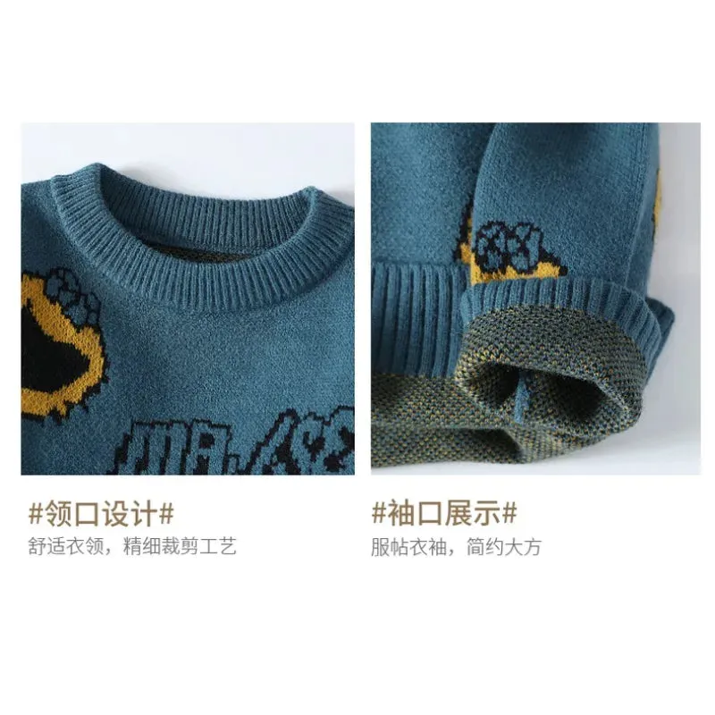 Harajuku Graphic Knit Sweater – Cozy & Trendy Streetwear