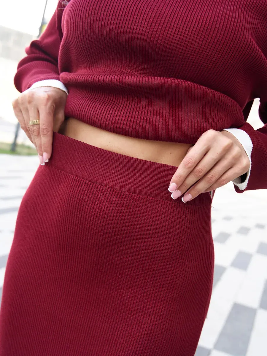 Kara Luxury Coordinated Set with Skirt