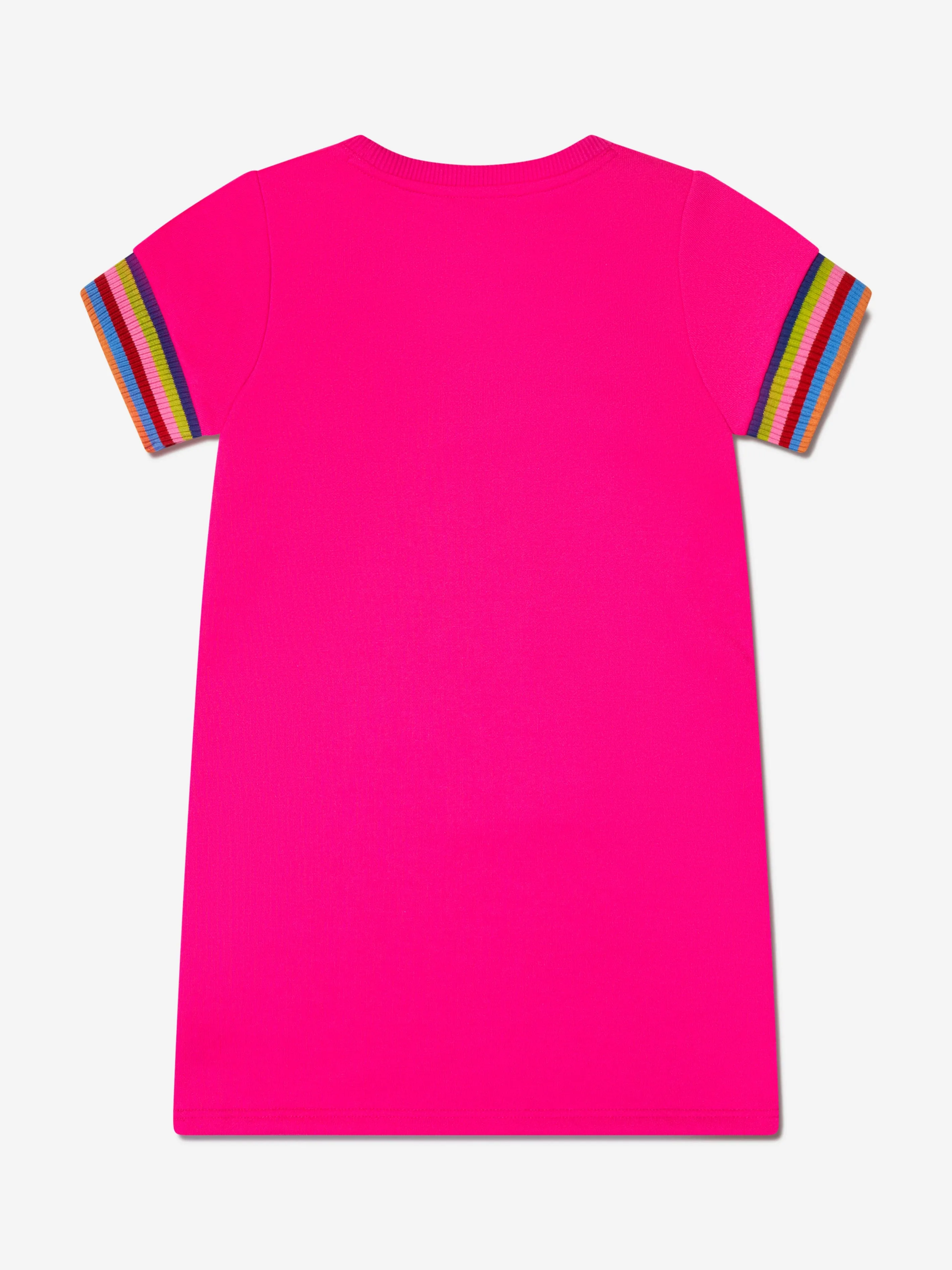 MARC JACOBS Girls Bag Print Dress in Pink
