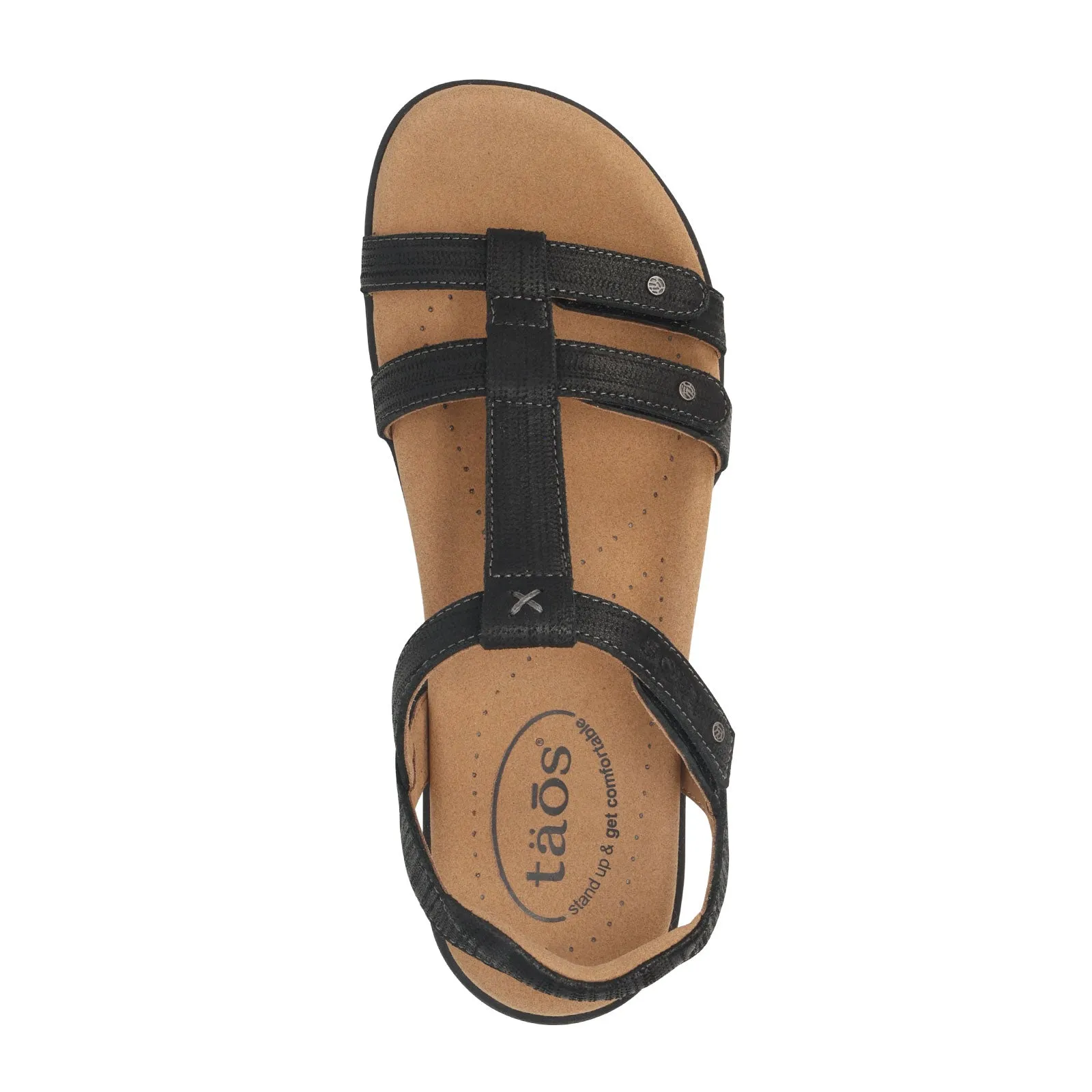 Taos Trophy 2 Backstrap Sandal (Women) - Black Emboss