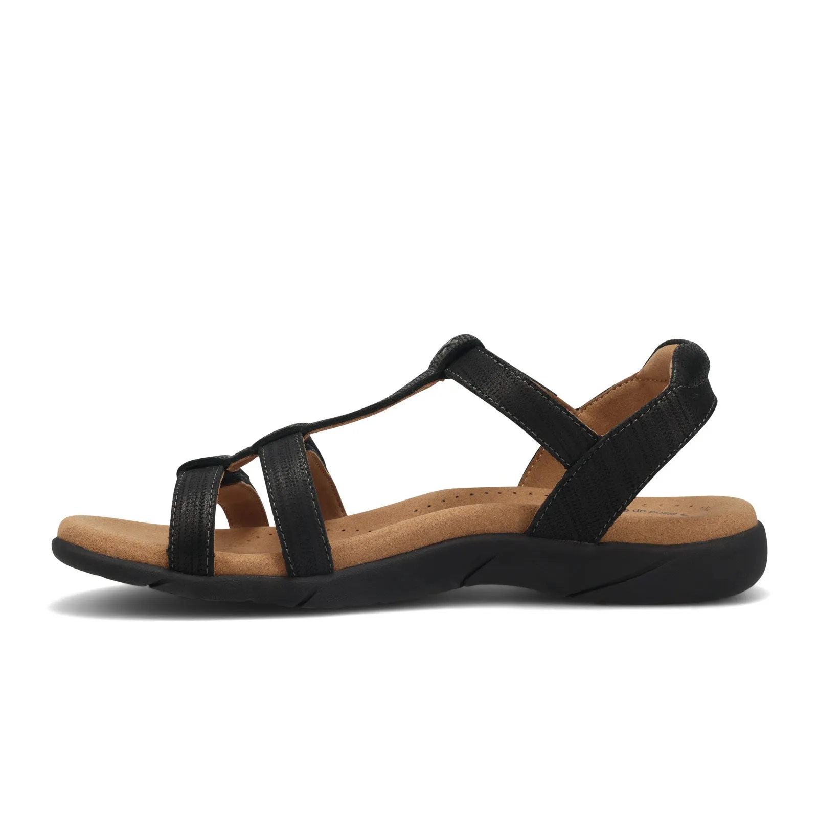 Taos Trophy 2 Backstrap Sandal (Women) - Black Emboss