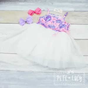 Tropical Lilac Tulle Dress