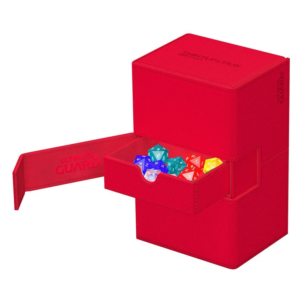 Ultimate Guard Twin Flip`n`Tray 160  XenoSkin Monocolor Red