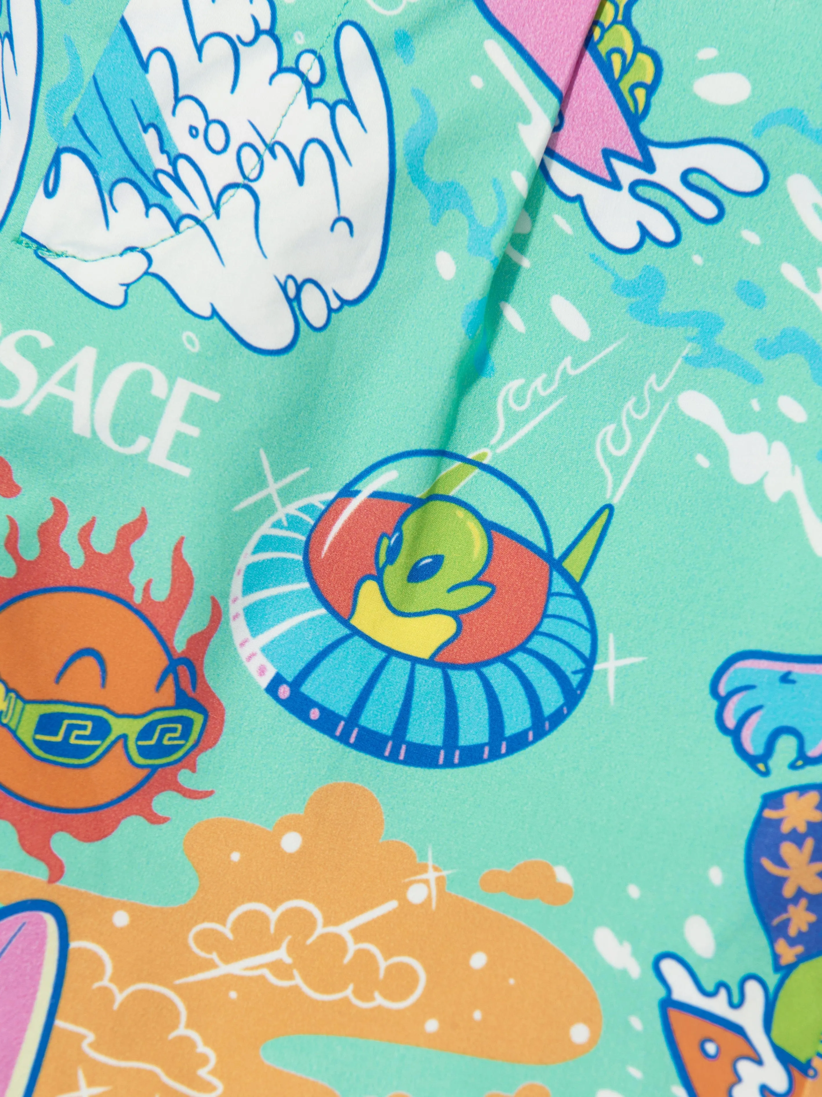 Versace Baby Boys Summer Print Shorts in Multicolour