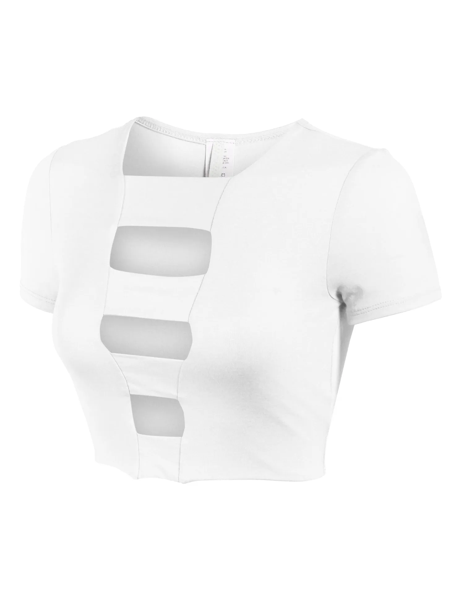 Womens Cut Out Fashion Crop Top