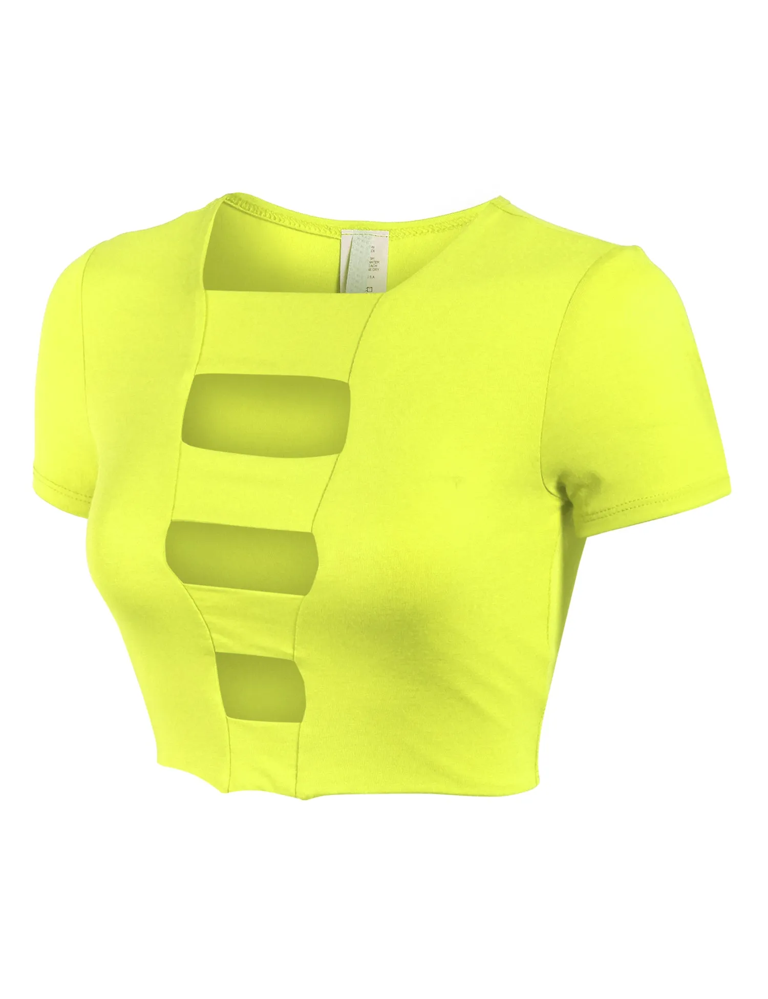 Womens Cut Out Fashion Crop Top