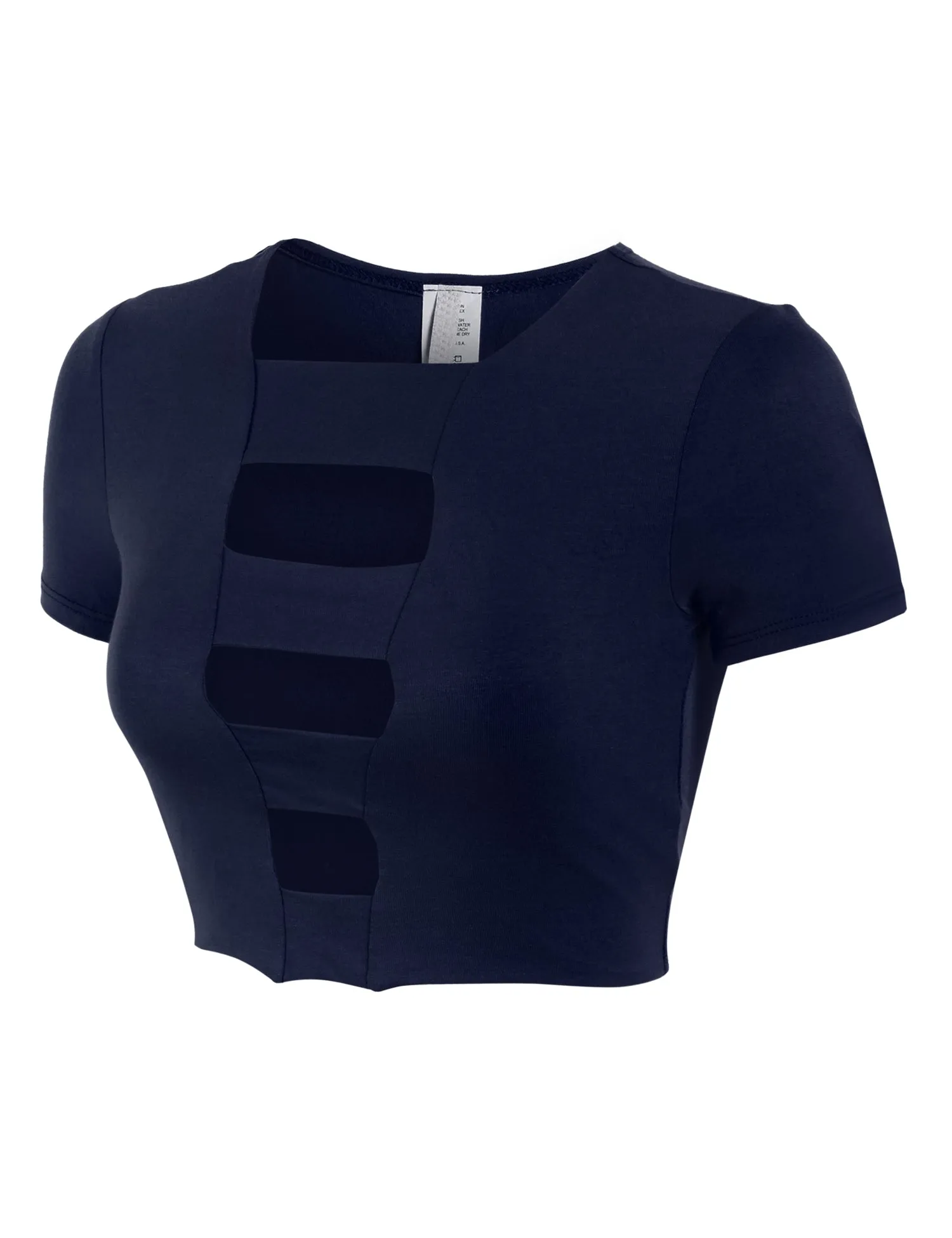 Womens Cut Out Fashion Crop Top