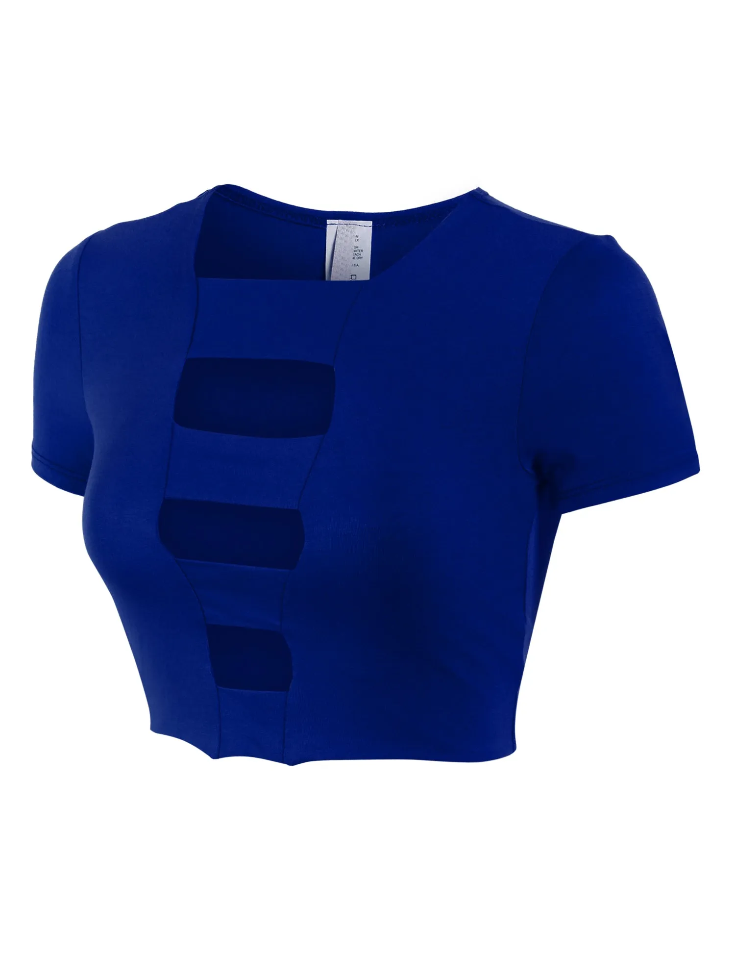 Womens Cut Out Fashion Crop Top