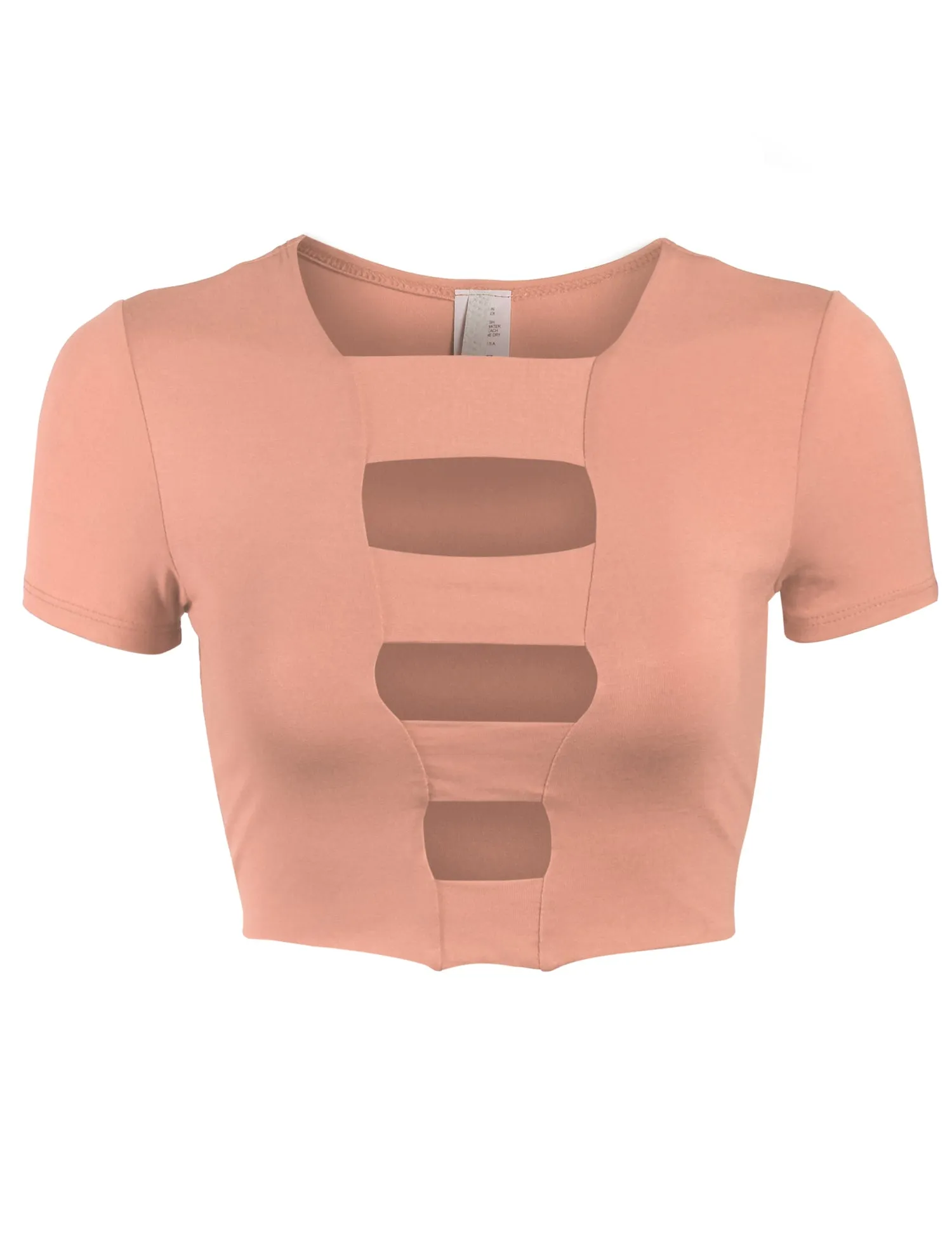 Womens Cut Out Fashion Crop Top