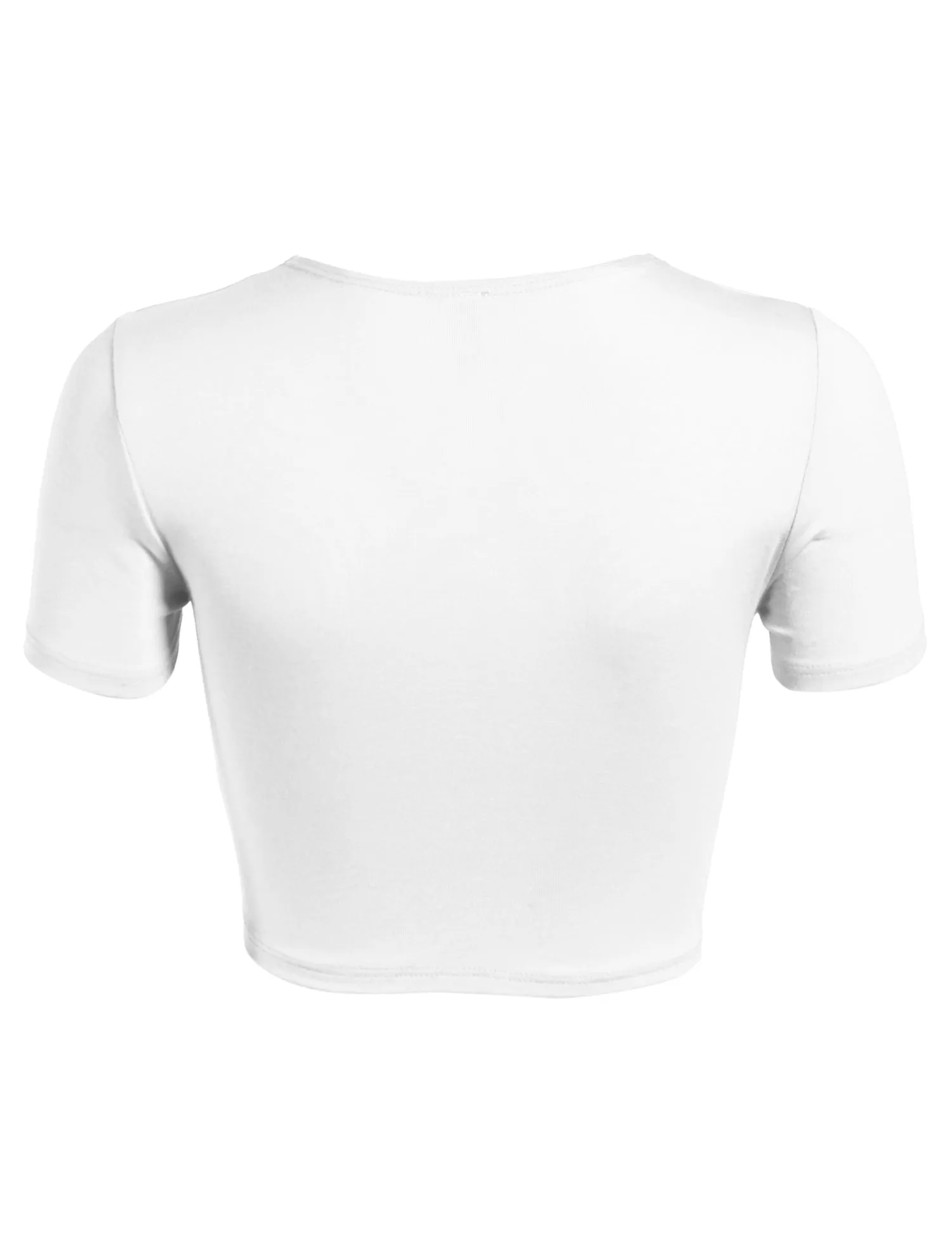 Womens Cut Out Fashion Crop Top