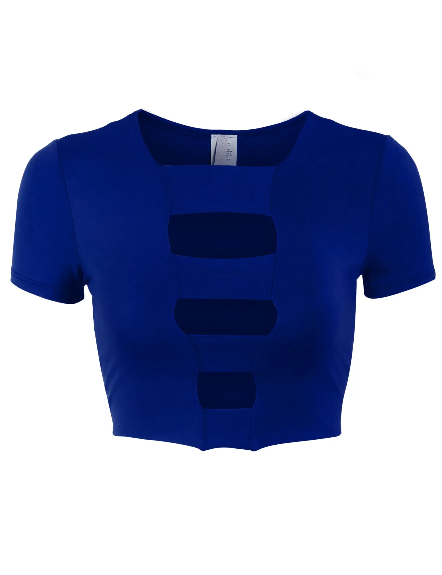 Womens Cut Out Fashion Crop Top
