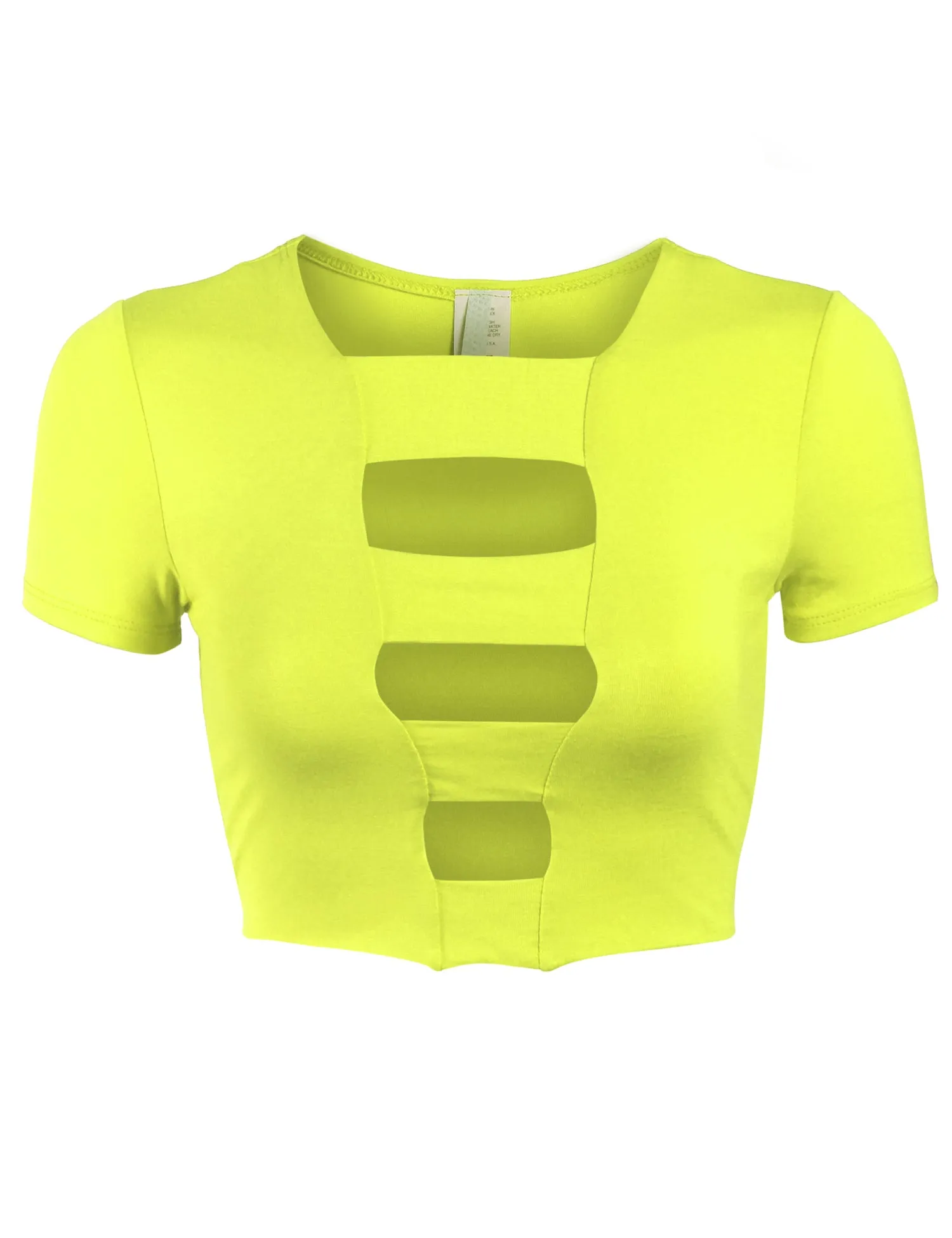 Womens Cut Out Fashion Crop Top