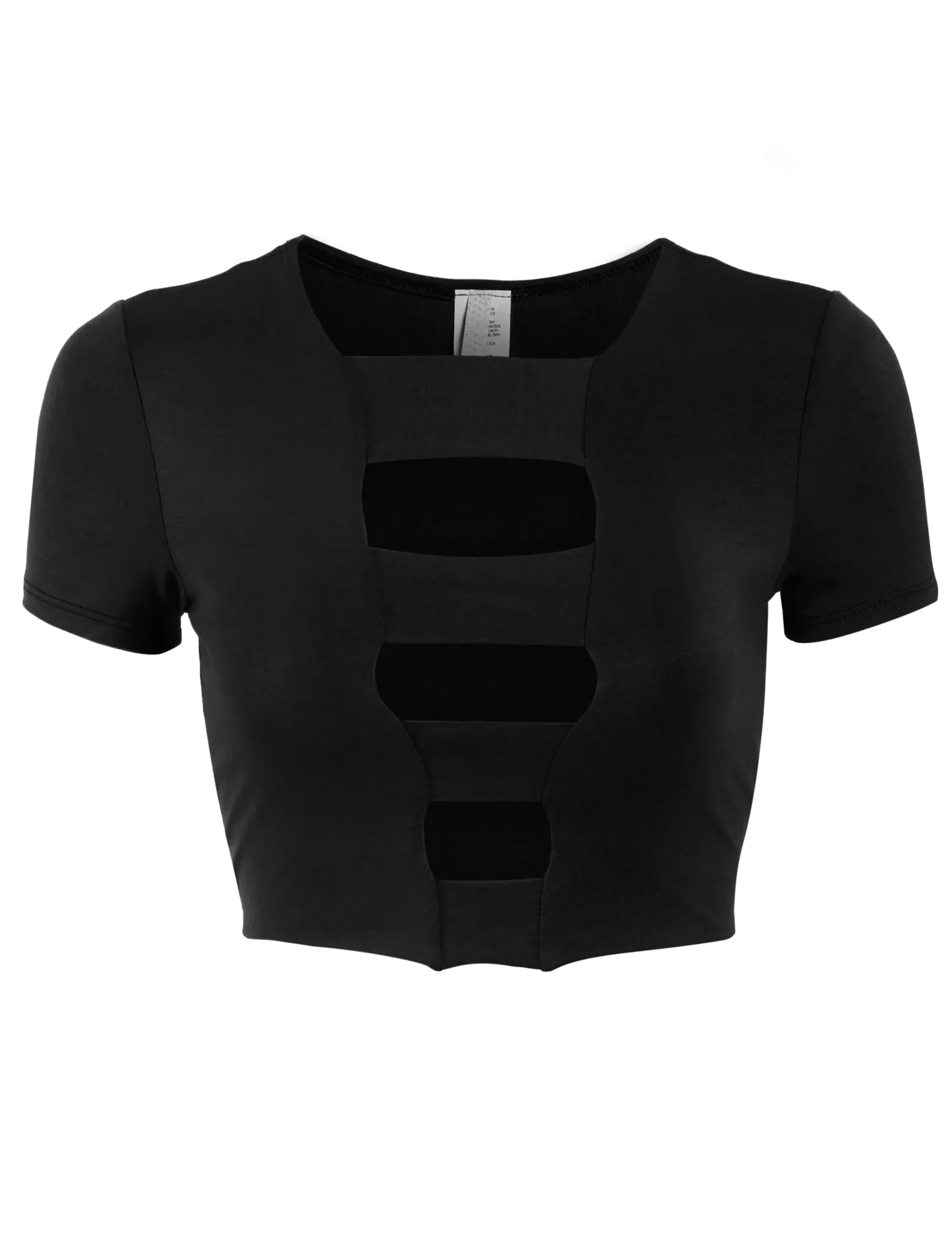 Womens Cut Out Fashion Crop Top